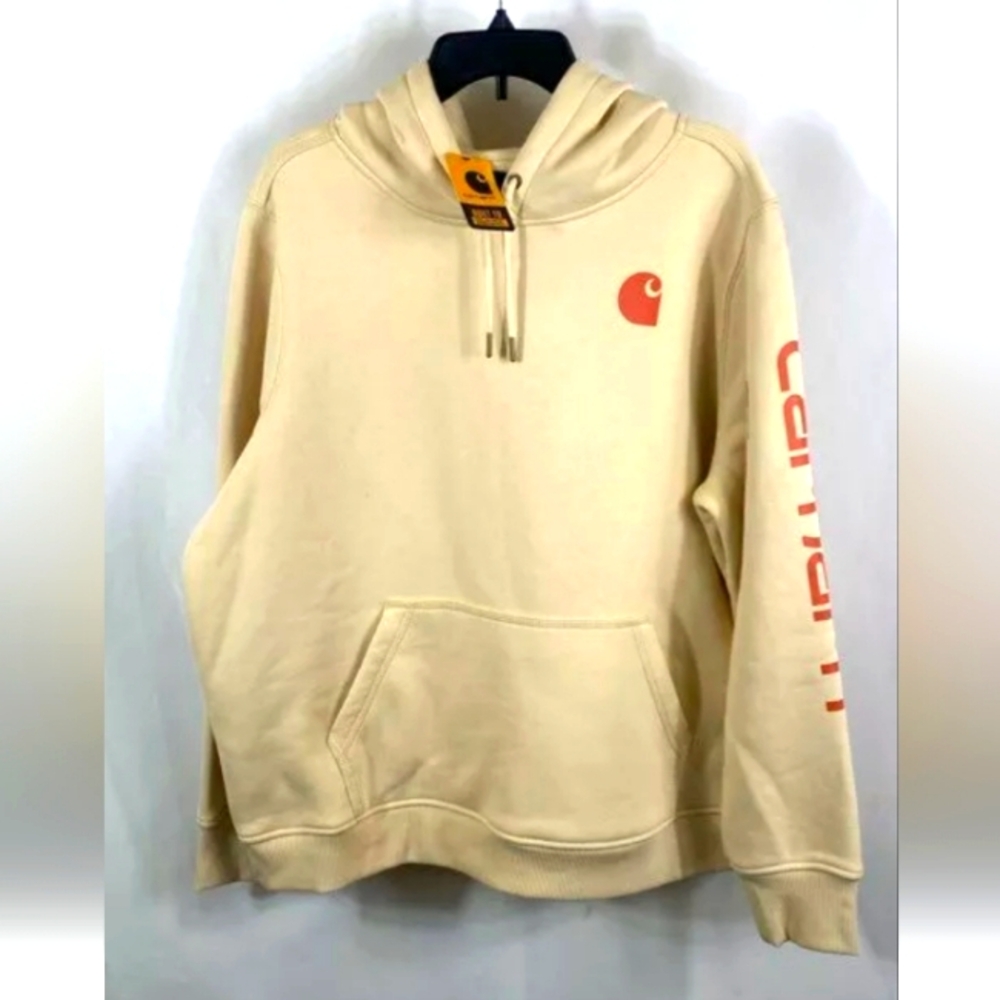 CARHARTT NWT Women's Relaxed Fit Midweight Graphic Logo Hoodie Sweatshir…